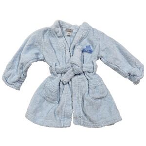 Carters Baby Boys Blue Terry Cloth Robe Hippo Lovable" 3-6-9-12 m Vintage Y2K
